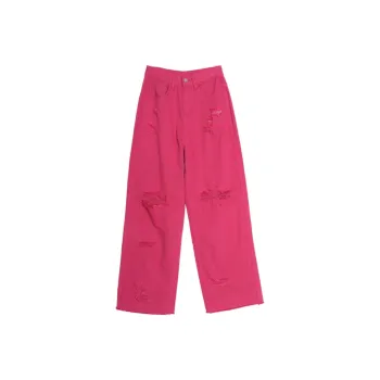 SETIROM Jeans Women's Rose Red