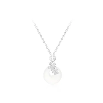 Love Link Chalcedony Jade Necklaces Women's