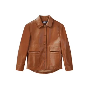 FILA Leather Jacket Women's Tawny