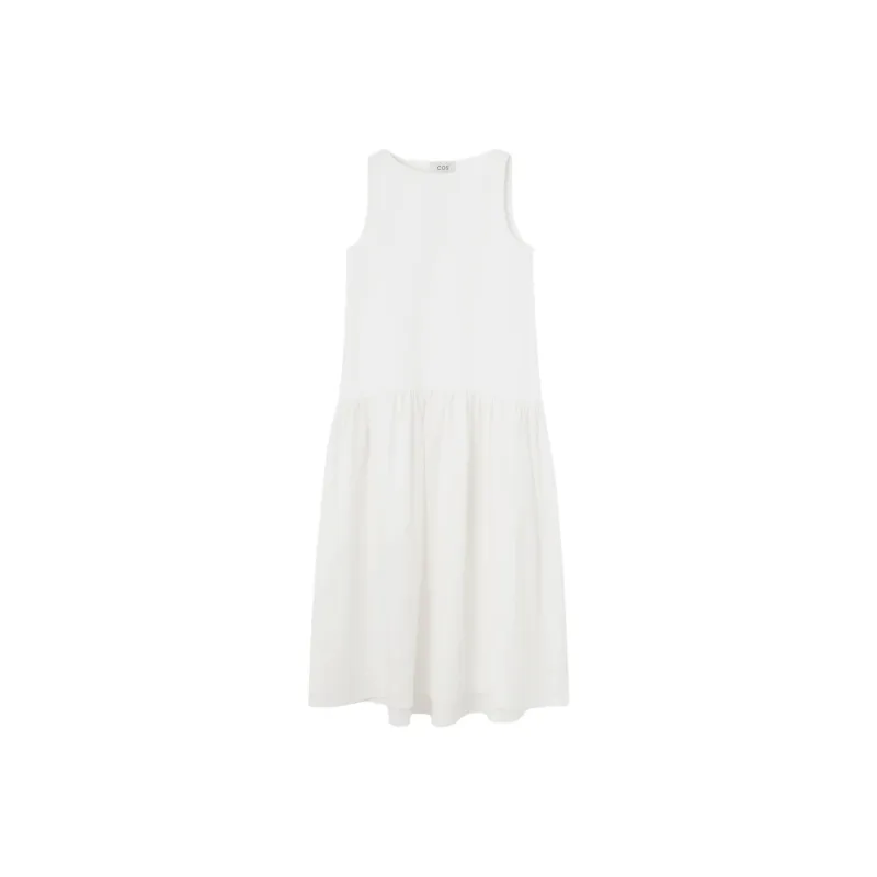 COS Sleeveless Dress Women's White-0