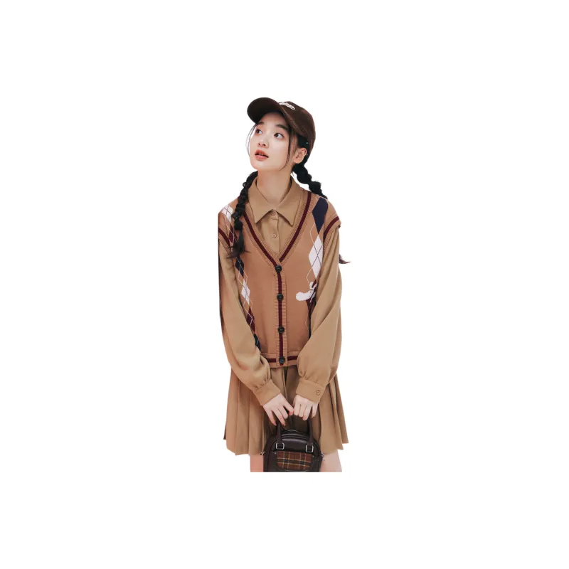 ZIHAN Long-Sleeved Dresses Women's Gray-4