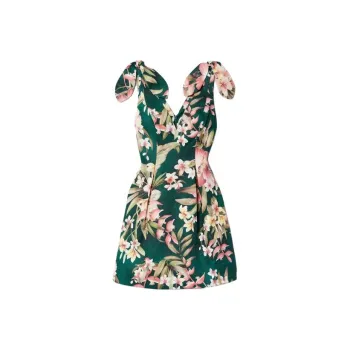 Zimmermann Lexi Tie Floral Printed Mini Dress