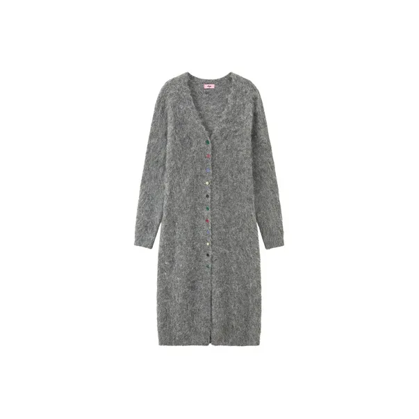 CHUU Long Sleeved Dress Women's Dark Heather Gray-0