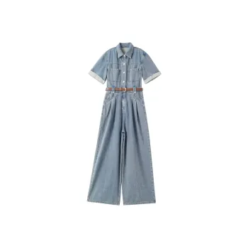 OUNIXUE Jumpsuits Women's Blue
