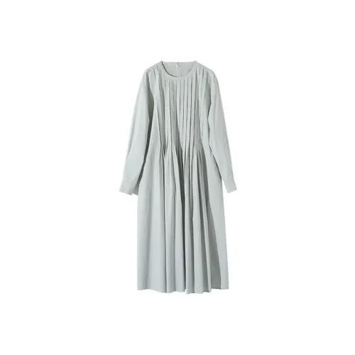 ZIMO Long Sleeved Dresses Women's Dusty Blue