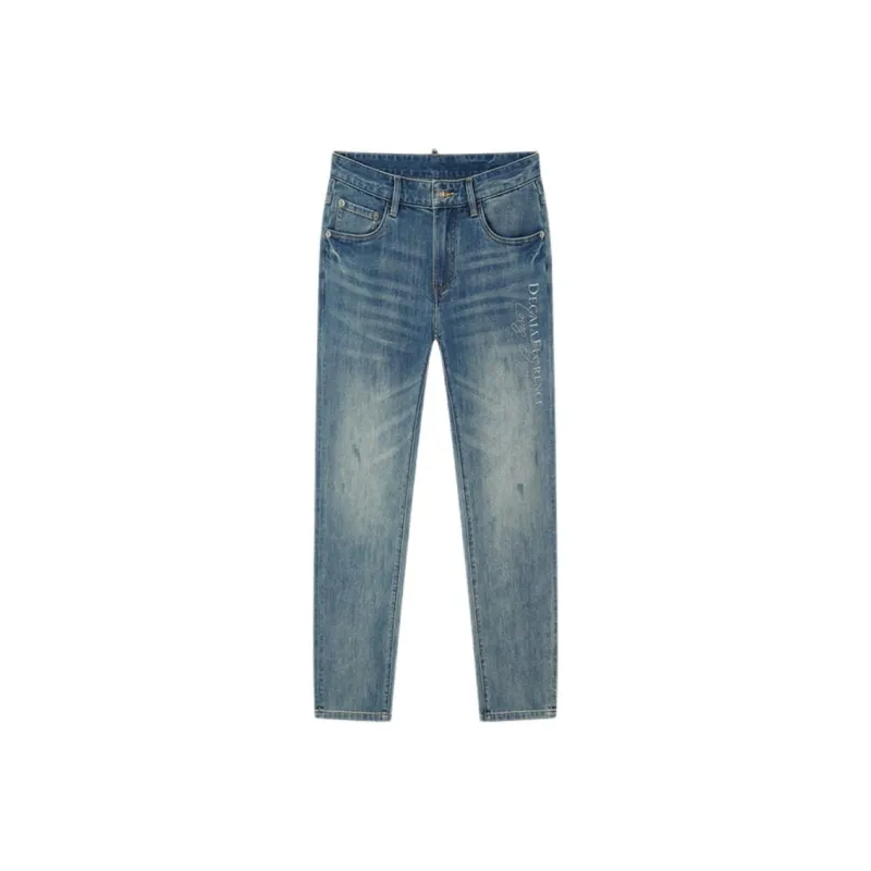 DEGAIA Jeans Men's Light Denim Blue-0