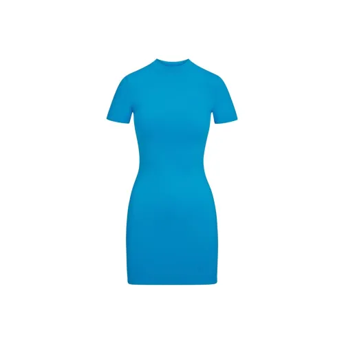 Skims Short-Sleeved Dresses Women's Blue