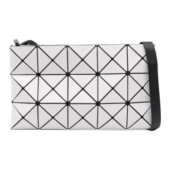 ISSEY MIYAKE Polyester Shoulder Bag, Crossbody Bag Women's Gray