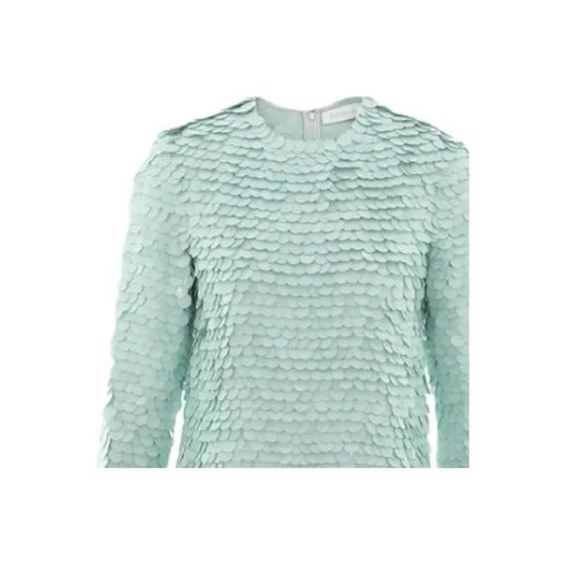 Zimmermann FW24 Long Sleeved Dress Women's Mint Green-5