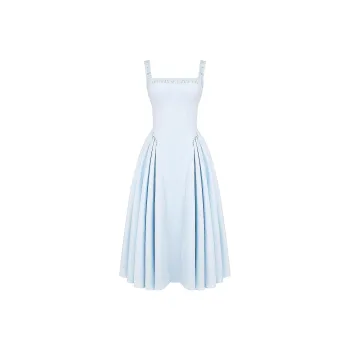 HOUSE OF CB DOROTHY Slip Dress Women's TUSCAN BLUE/Light Blue