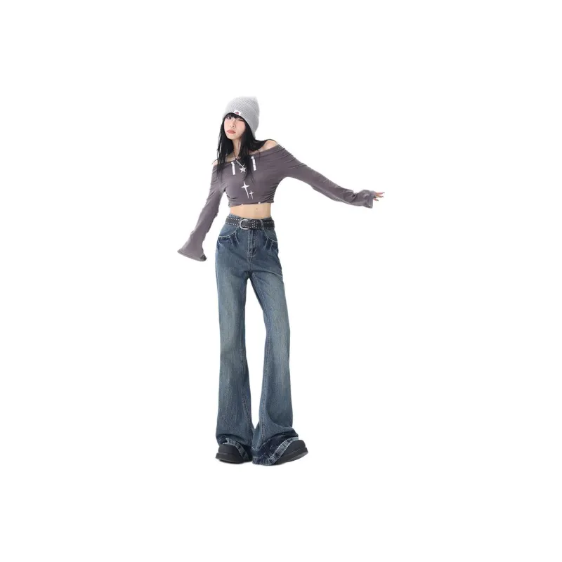 Kazakhstan Jeans Women's Vintage Blue-0