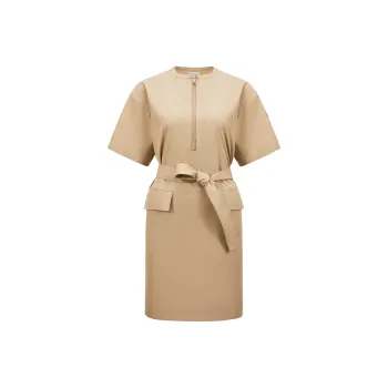 Moncler Belted Midi Dress