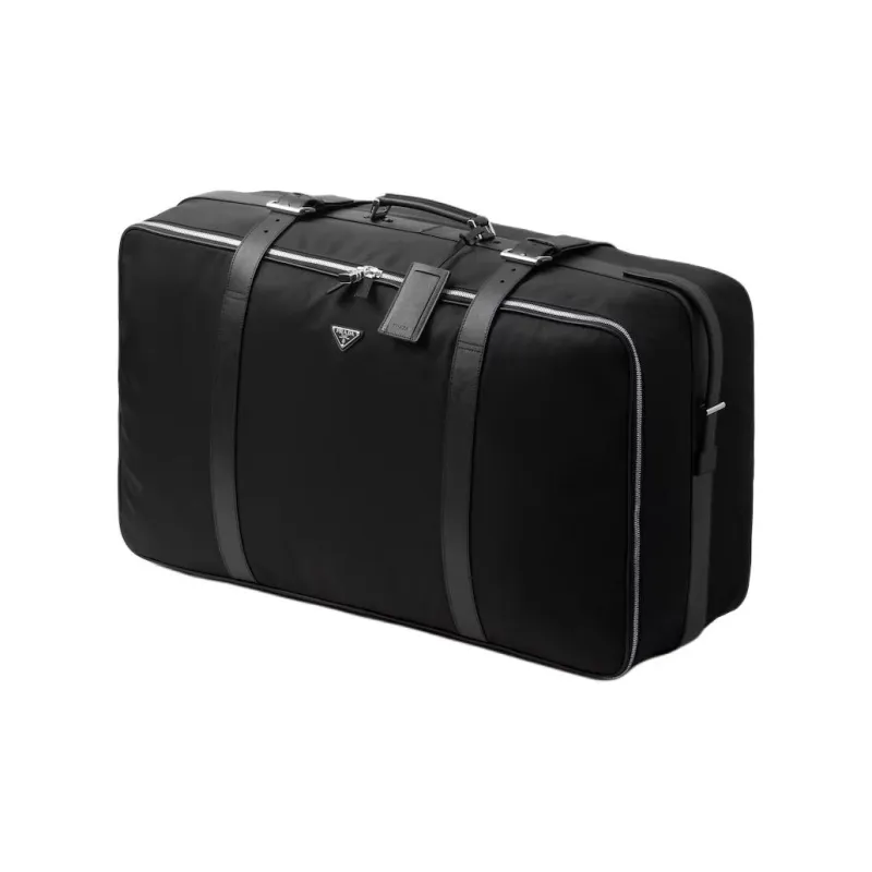 PRADA Recycled Polyamide Travel Bag Unisex Black-1