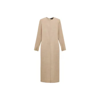 ZARA ZW Series Long Sleeved Dress Women's Beige