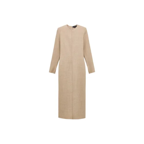 ZARA ZW Series Long Sleeved Dress Women's Beige