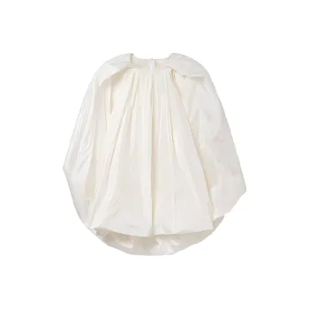 Stella McCartney Bubble Cape-Effect Crewneck Mini Dress