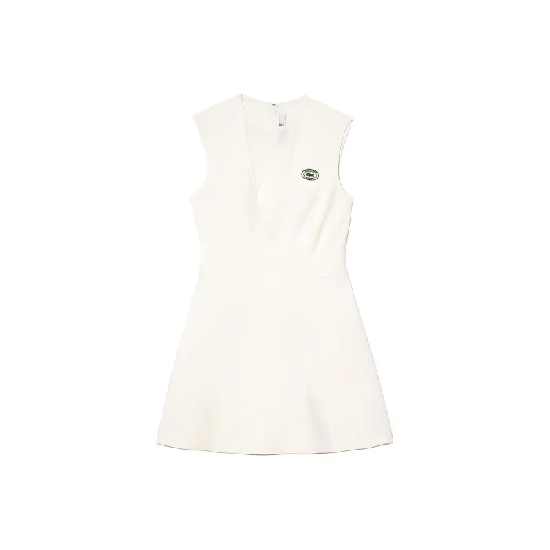 Sporty & Rich X LACOSTE Sleeveless Dresses Women's White-0