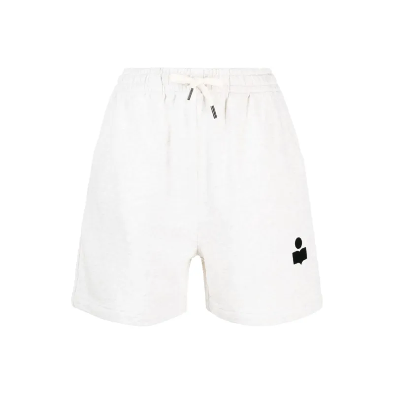 ISABEL MARANT ETOILE Logo Detailed Drawstring Shorts-0