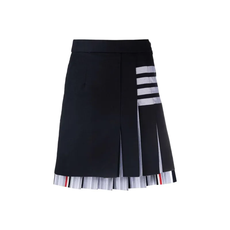 THOM BROWNE· Casual Short Skirts Women's Marine Blue-0