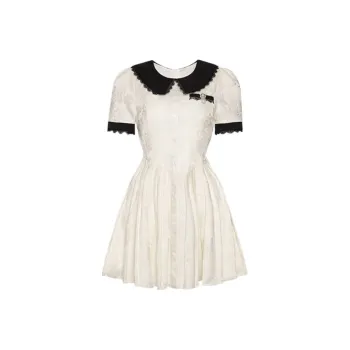 Yvetteclassic Short Sleeved Dress Women's Apricot