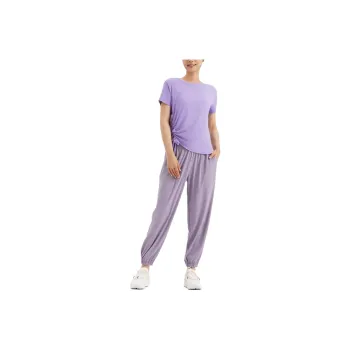 DECATHLON Knitted Sweatpants Women's Light Purple