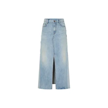 MOCO Denim Long Skirt Women's Denim Blue