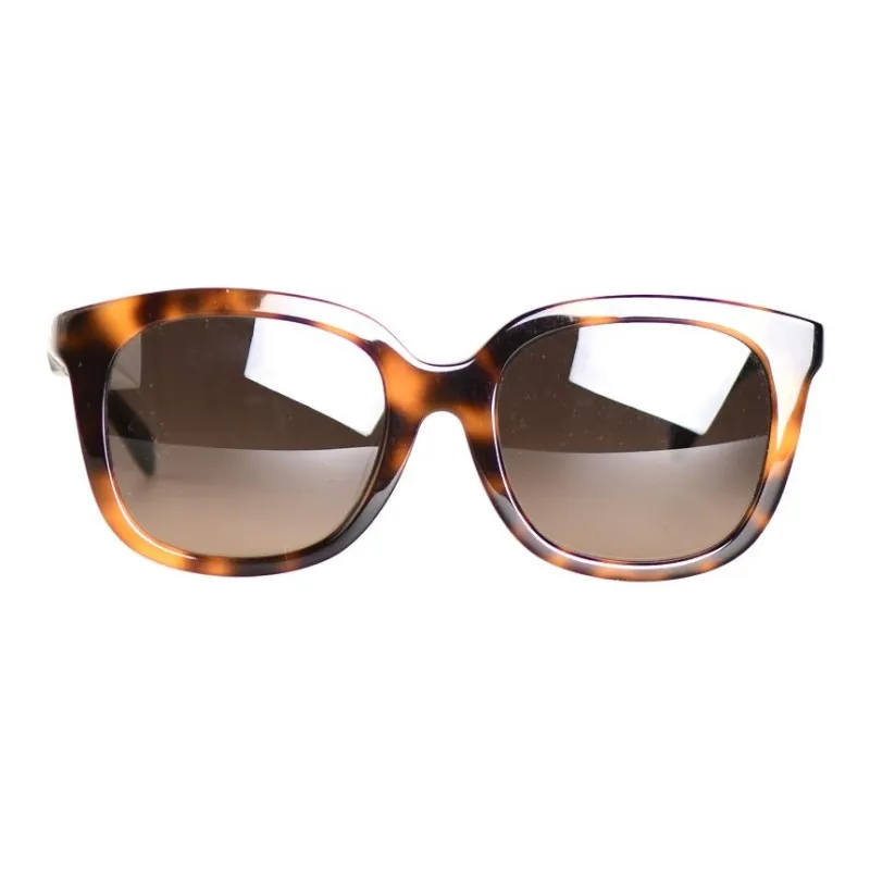 MCM Plate Frame Square Sunglasses Women's Tortoiseshell-1
