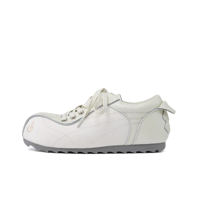 SOAP OPERA Slip Resistant, Abrasion Resistant, Breathable Low Top Skateboard Shoes Unisex White-1