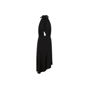 Elisabetta Franchi Sleeveless Asymmetric Midi Dress