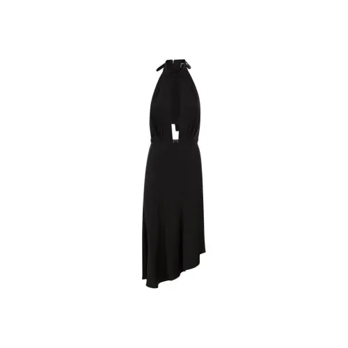 Elisabetta Franchi Sleeveless Asymmetric Midi Dress