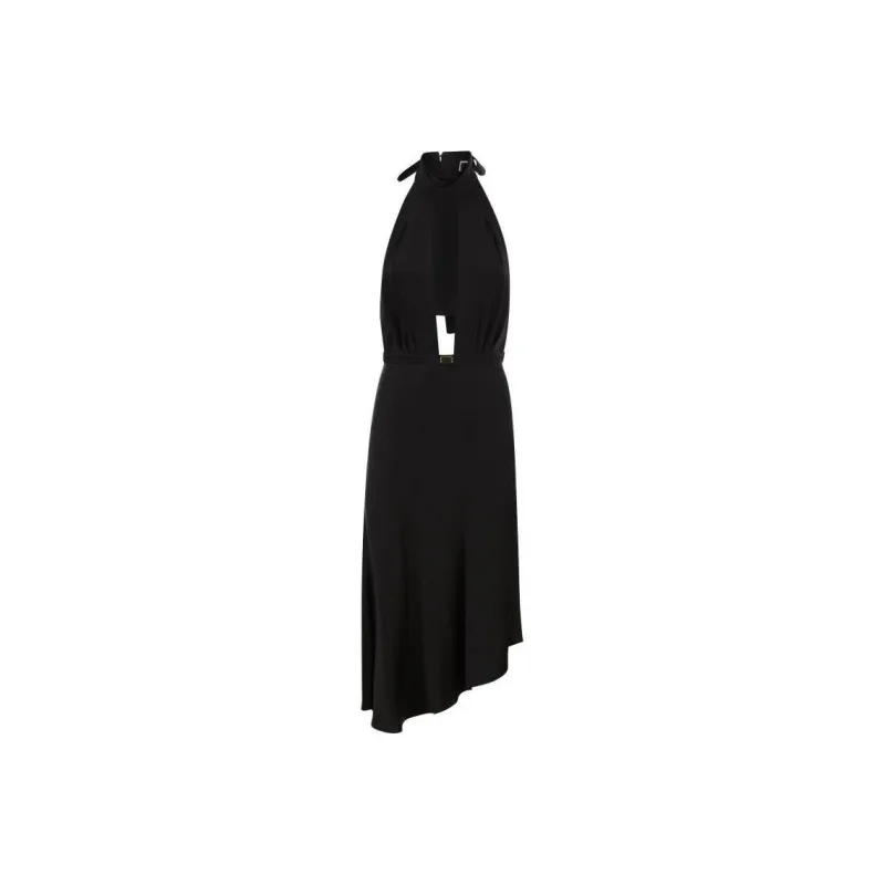 Elisabetta Franchi Sleeveless Asymmetric Midi Dress-0