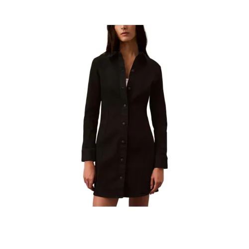 CALVIN KLEIN Long Sleeved Dresses Women's Black