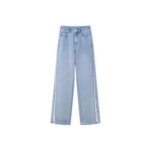 TKY SHOP Jeans Women's Washed Blue