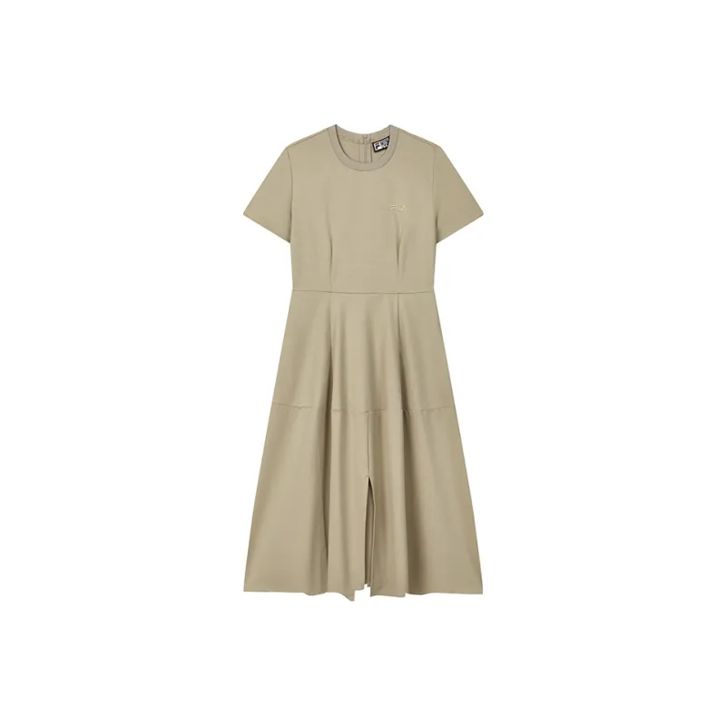 FILA Short Sleeved Dresses Women's Light Chocolates-0