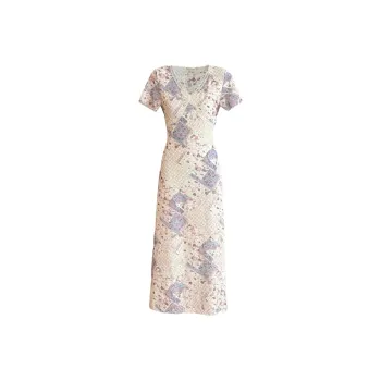 MOONCORE Short Sleeved Dress Women's Light Purple