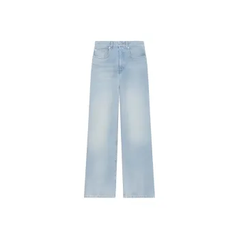 KENZO Logo Patch Wide Leg Jeans