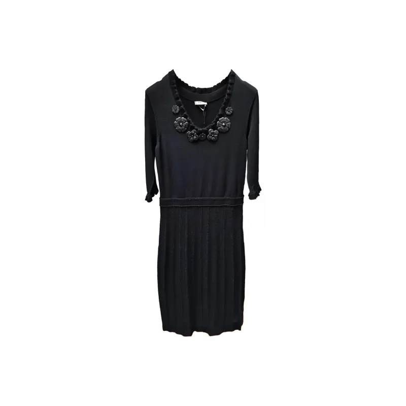 FENDI Long Sleeved Dresses Women's Black-0
