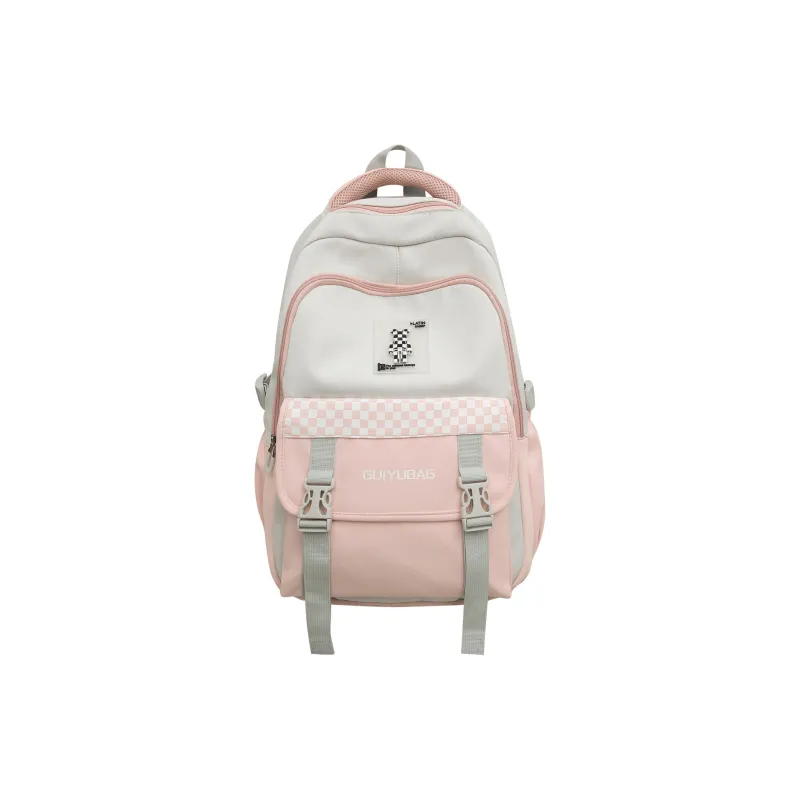 H YXIANG Nylon Backpack Unisex Multicolor-5