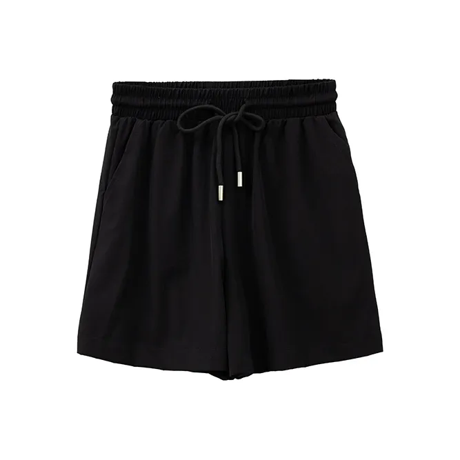 Merry City Casual Shorts Women's Black-0