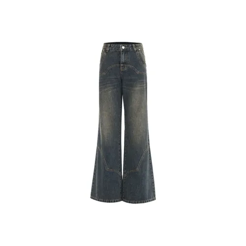Wen Shan Bootcut Jeans Women's Cement Gray