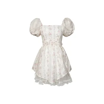 JOSR Short-Sleeved Dresses Women's Apricot