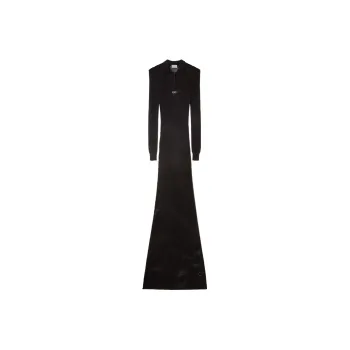 OFF-WHITE Netted Maxi Polo Dress