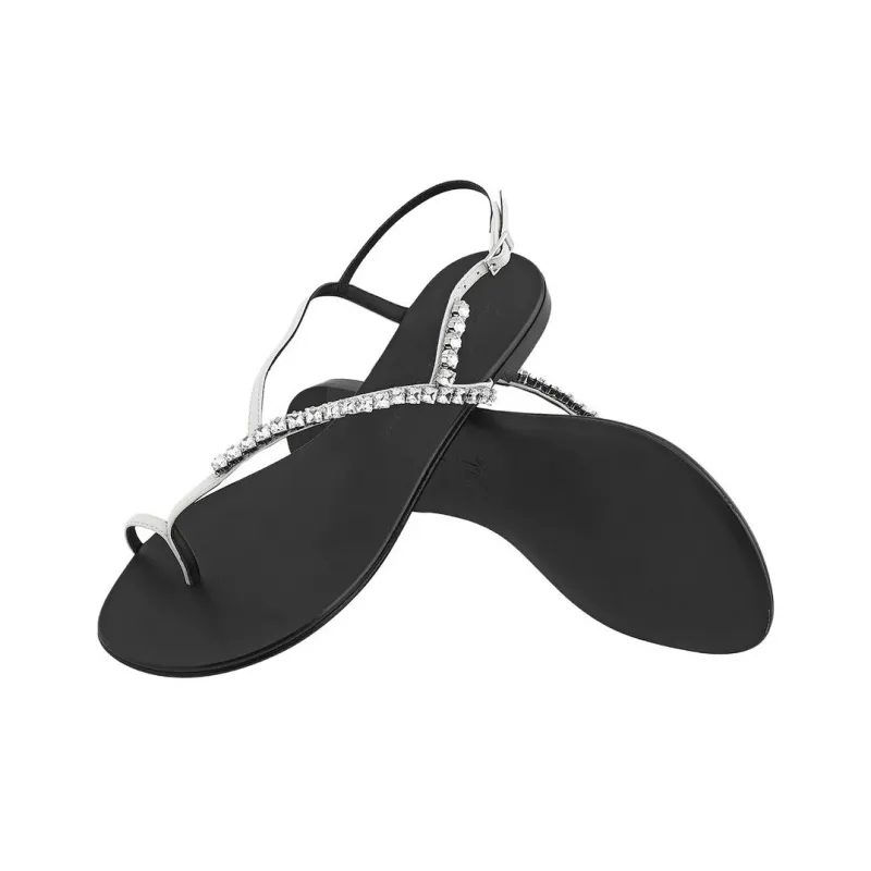 Giuseppe Zanotti/GZ Cortina One Strap Sandals Women's Black-3