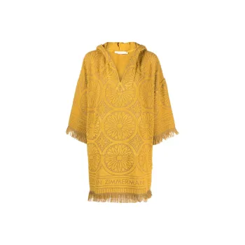 Zimmermann FW23 Long-Sleeved Dresses Women's Mustard Yellow