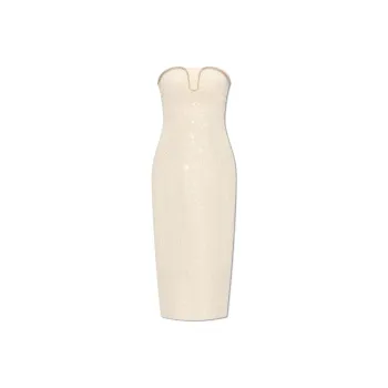Self portrait Strapless Sequinned Midi Dress