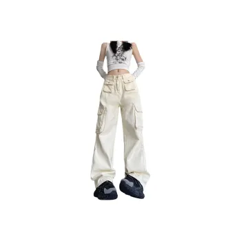 Concubine Zhu Cargo Pants Women's Ecru