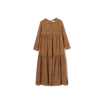 Beams Long Sleeved Dress Women's Camel