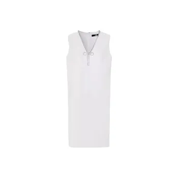 KARL LAGERFELD SS23 Sleeveless Dress Women's White