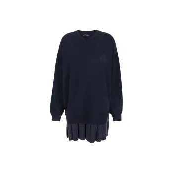 Balenciaga Layered V-Neck Dress