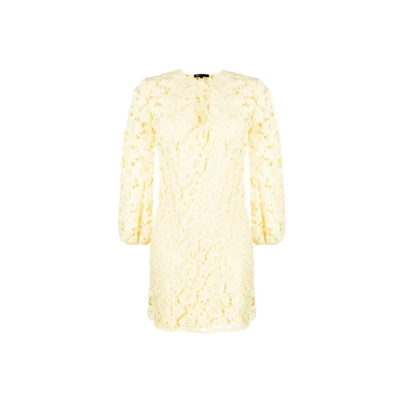 Maje Long-Sleeved Dresses Women's Light Yellow-0